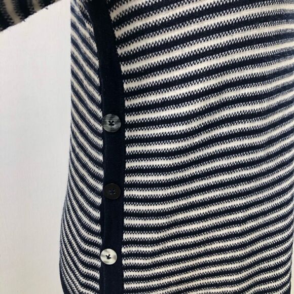 Rosne Netra Navy Ivory Stripped Sweater Size S - Picture 6 of 7